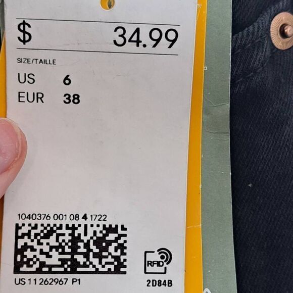 H&M Concious High Waist Flared Jeans size 6 NWT - Picture 6 of 7